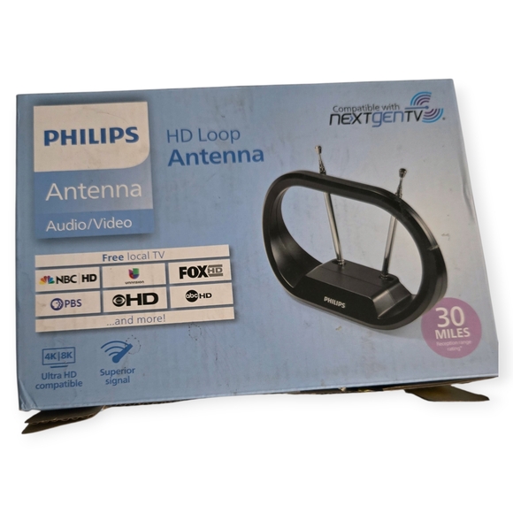Philips Indoor TV Antenna Rabbit Ears for Local Channels - Picture 4 of 5